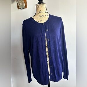 Nicole miller original cardigan midnight blue and shimmer glamour holidays‎